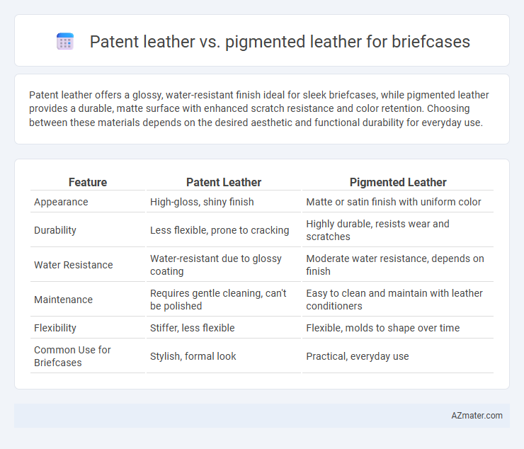 Patent leather vs. pigmented leather for briefcases - What is The Difference?