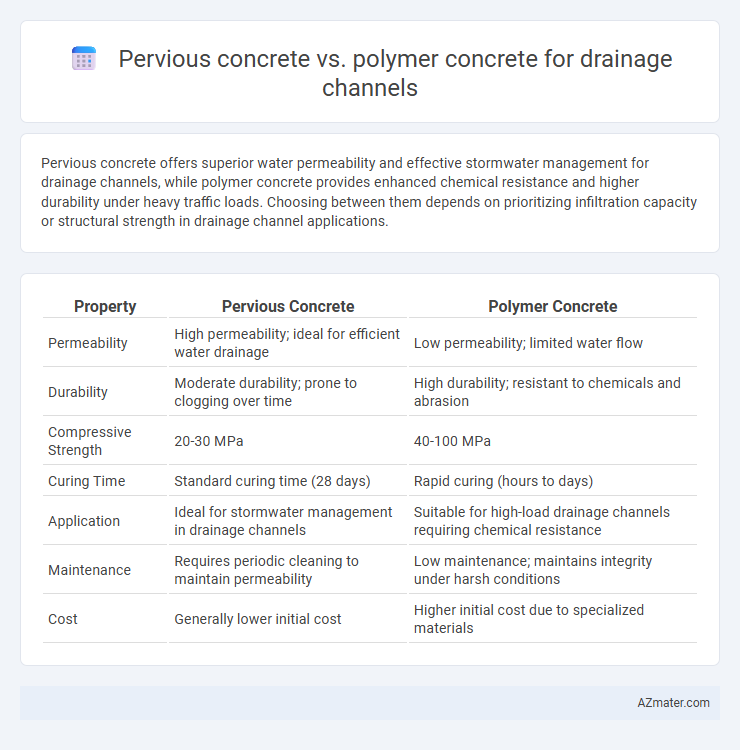 Pervious concrete vs. polymer concrete for drainage channels - What is The Difference?