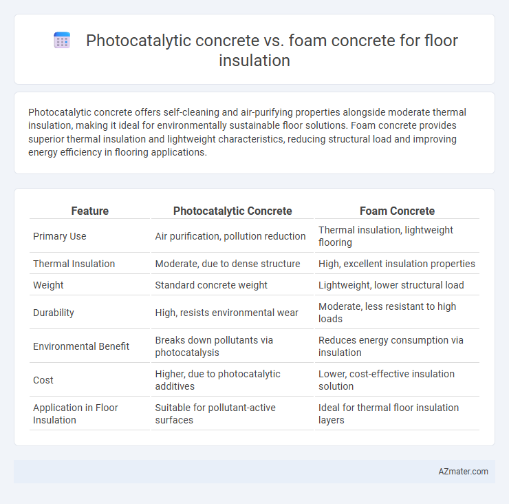 Photocatalytic concrete vs. foam concrete for floor insulation - What is The Difference?
