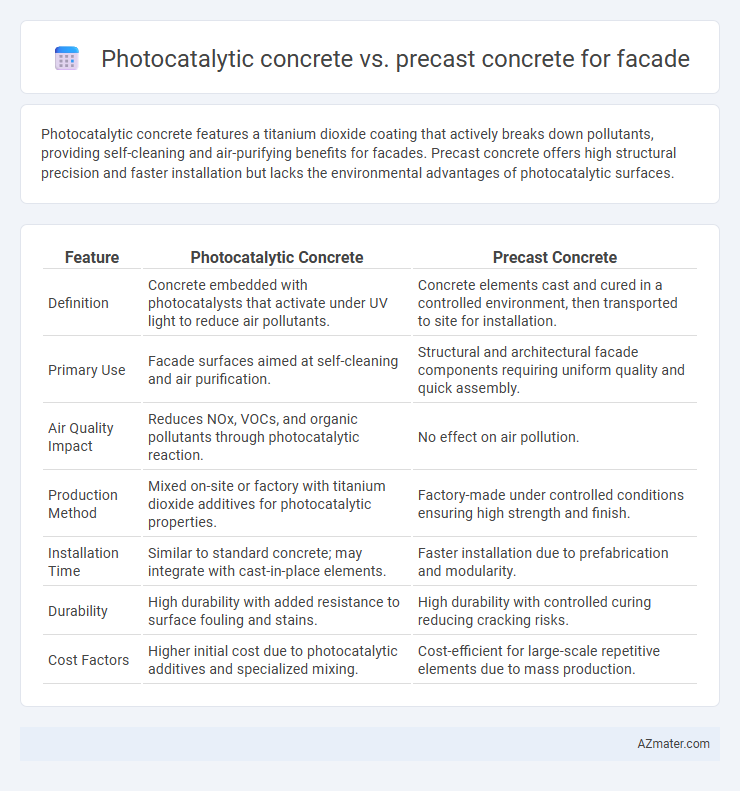 Photocatalytic concrete vs. precast concrete for facade - What is The Difference?