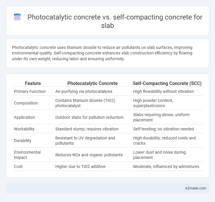 Photocatalytic concrete vs. self-compacting concrete for slab - What is The Difference?