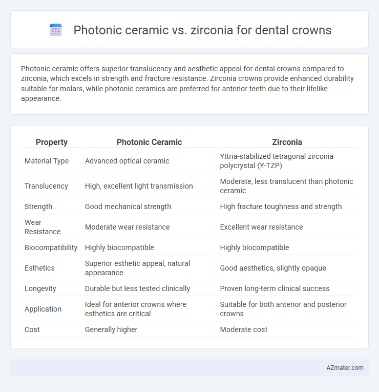 Photonic ceramic vs. zirconia for dental crowns - What is The Difference?