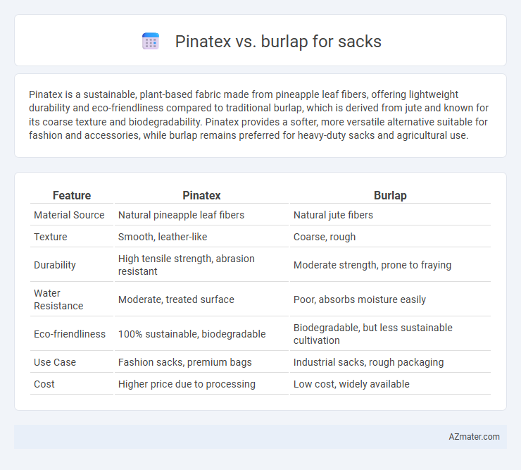 Pinatex vs. burlap for sacks - What is The Difference?
