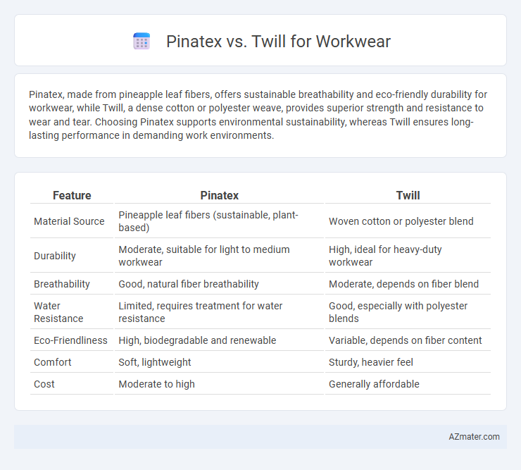 Pinatex vs. Twill for Workwear - What is The Difference?