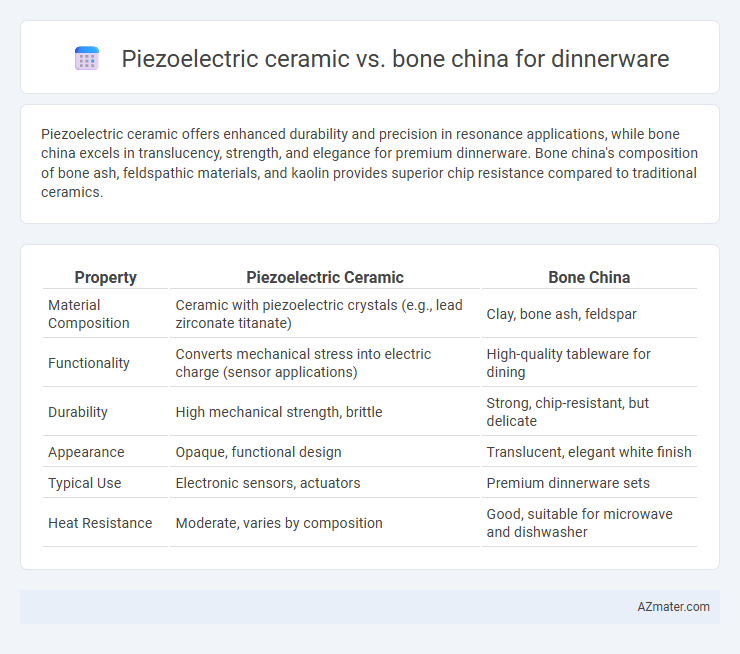Piezoelectric ceramic vs. bone china for dinnerware - What is The Difference?