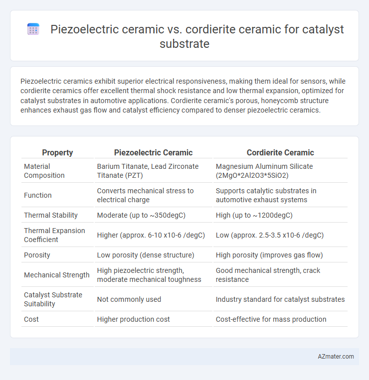 Piezoelectric ceramic vs. cordierite ceramic for catalyst substrate - What is The Difference?
