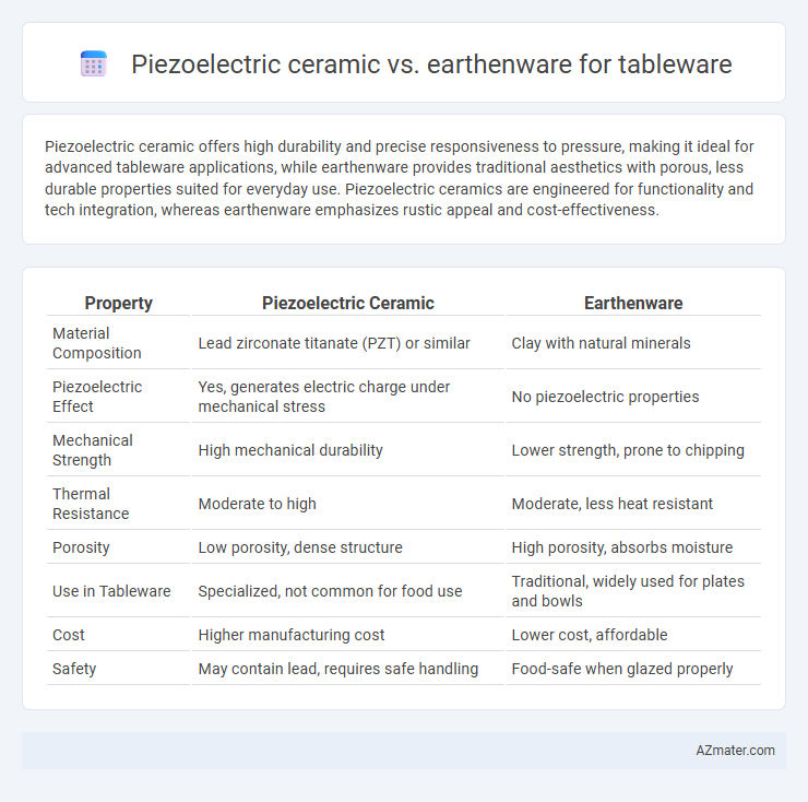 Piezoelectric ceramic vs. earthenware for tableware - What is The Difference?