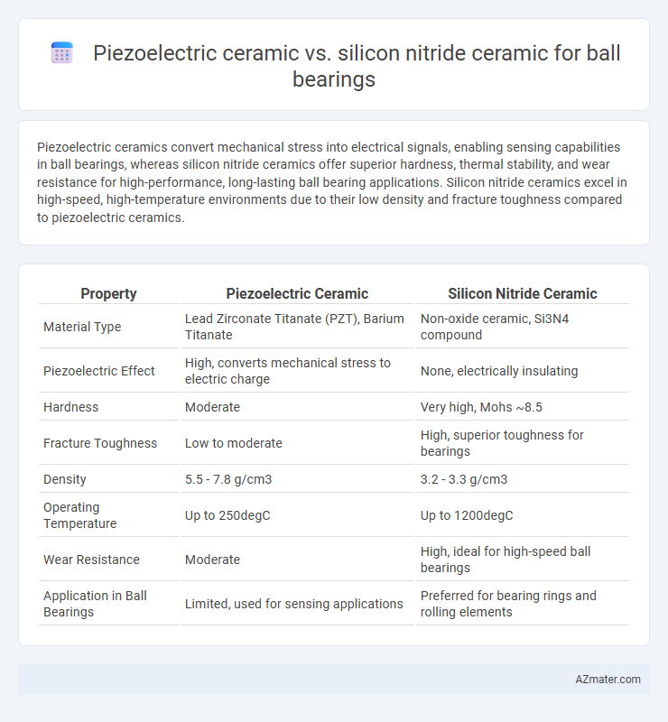 Piezoelectric ceramic vs. silicon nitride ceramic for ball bearings - What is The Difference?