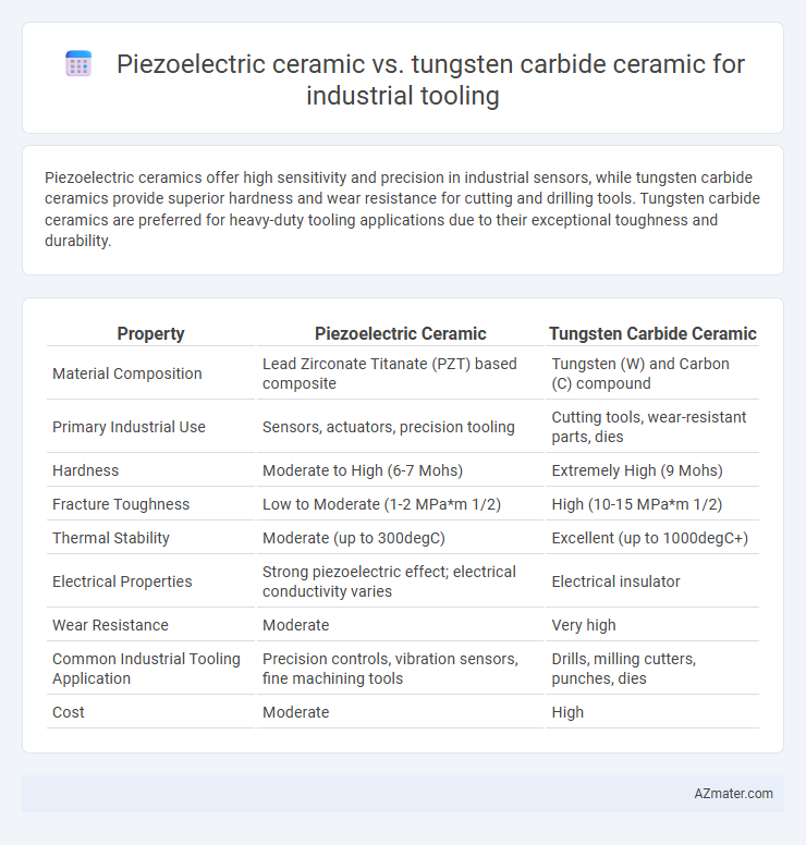 Piezoelectric ceramic vs. tungsten carbide ceramic for industrial tooling - What is The Difference?