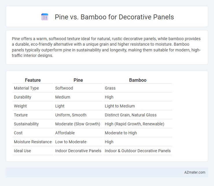 Pine vs. Bamboo for Decorative Panels - What is The Difference?