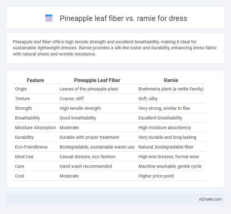 Pineapple leaf fiber vs. ramie for dress - What is The Difference?