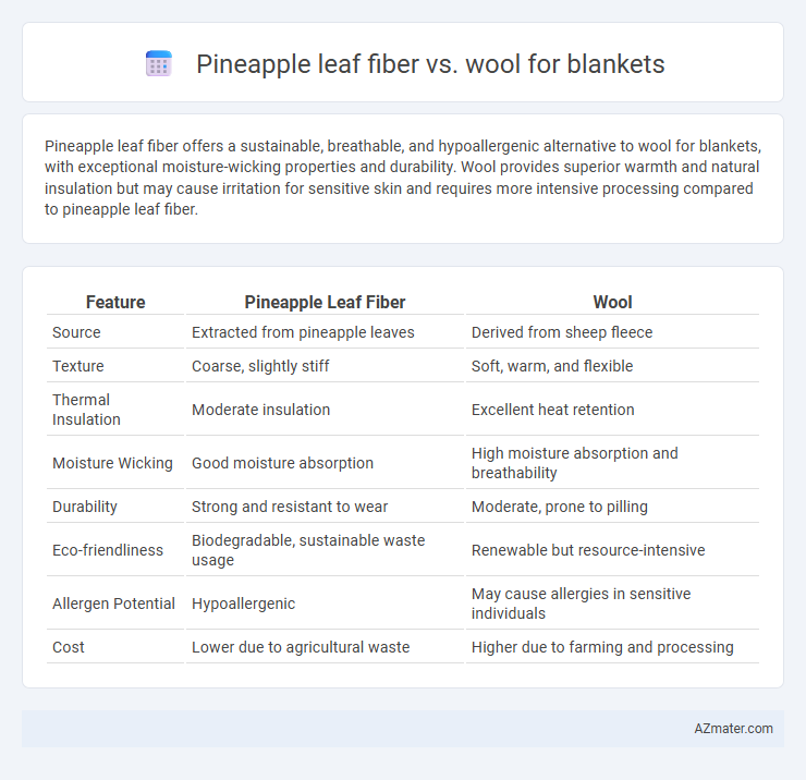Pineapple leaf fiber vs. wool for blankets - What is The Difference?
