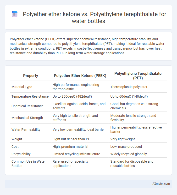 Polyether ether ketone vs. Polyethylene terephthalate for water bottles - What is The Difference?