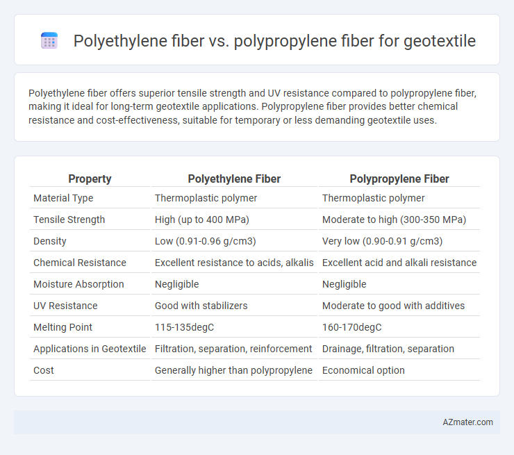 Polyethylene fiber vs. polypropylene fiber for geotextile - What is The Difference?