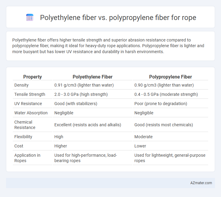 Polyethylene fiber vs. polypropylene fiber for rope - What is The Difference?