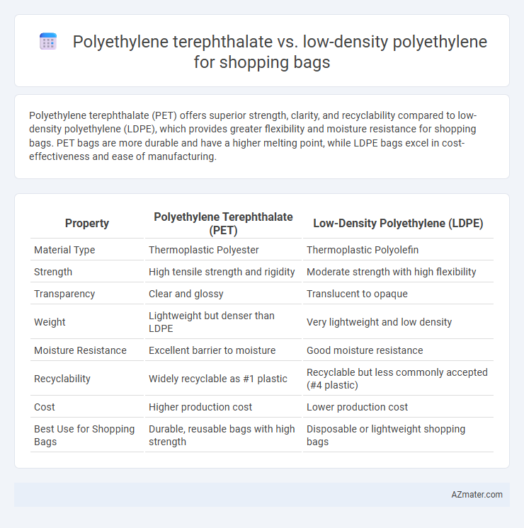 Polyethylene terephthalate vs. low-density polyethylene for shopping bags - What is The Difference?