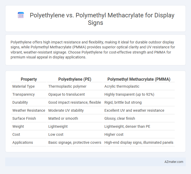 Polyethylene vs. Polymethyl Methacrylate for Display Signs - What is The Difference?