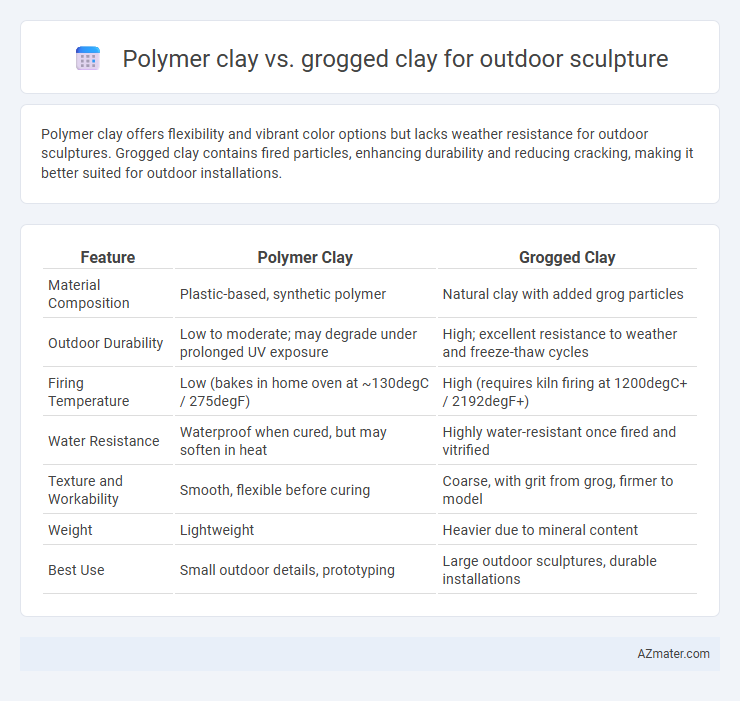 Polymer clay vs. grogged clay for outdoor sculpture - What is The Difference?