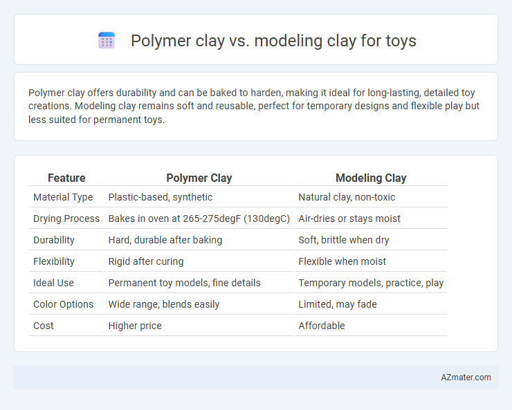 Polymer clay vs. modeling clay for toys - What is The Difference?