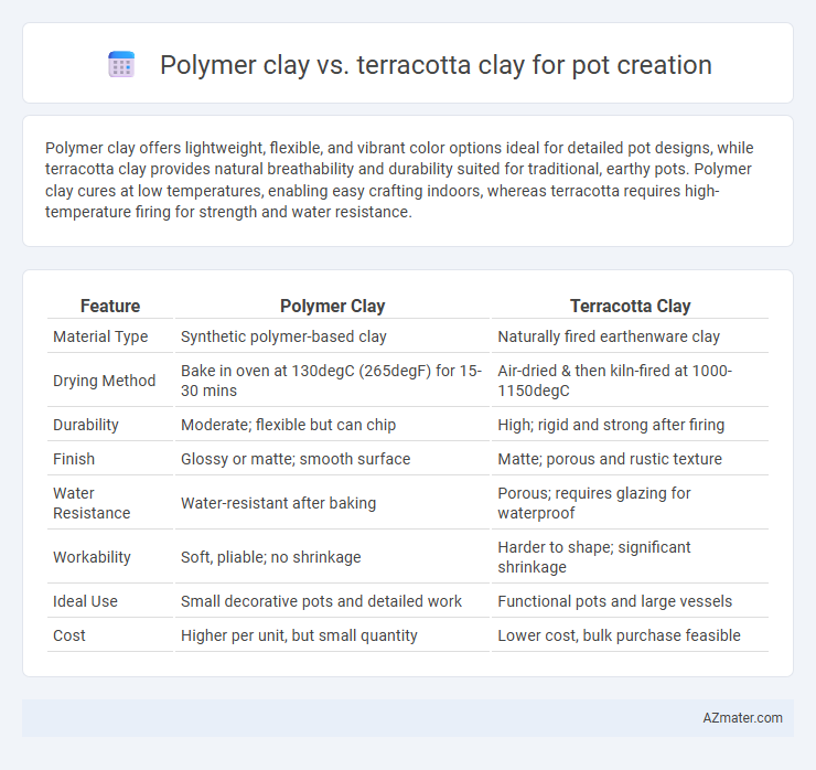 Polymer clay vs. terracotta clay for pot creation - What is The Difference?