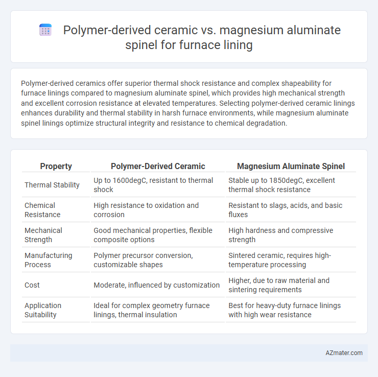 Polymer-derived ceramic vs. magnesium aluminate spinel for furnace lining - What is The Difference?