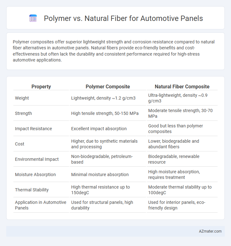 Polymer vs. Natural Fiber for Automotive Panels - What is The Difference?