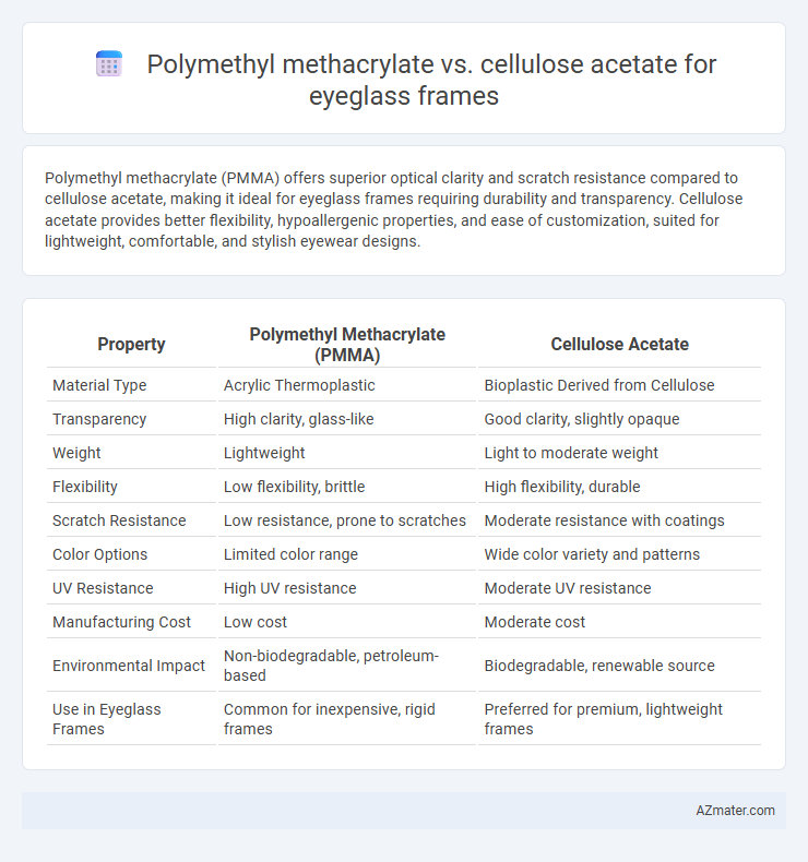 Polymethyl methacrylate vs. cellulose acetate for eyeglass frames - What is The Difference?