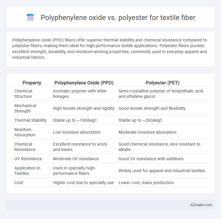 Polyphenylene oxide vs. polyester for textile fiber - What is The Difference?