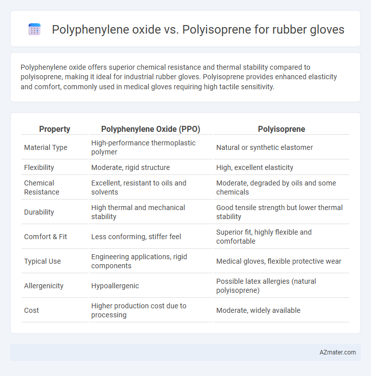 Polyphenylene oxide vs. Polyisoprene for rubber gloves - What is The Difference?