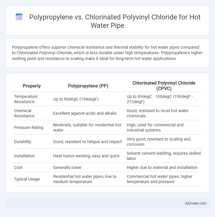 Polypropylene vs. Chlorinated Polyvinyl Chloride for Hot Water Pipe - What is The Difference?