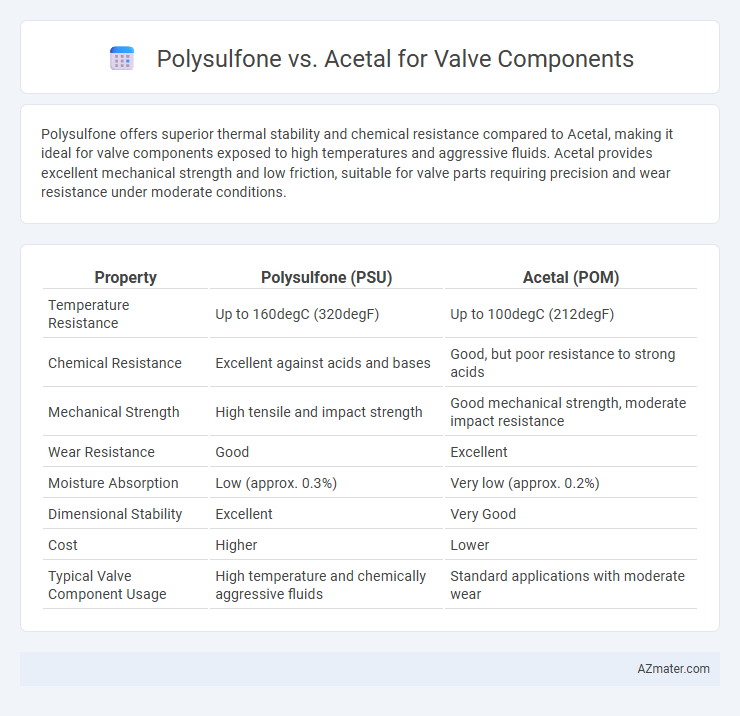 Polysulfone vs. Acetal for Valve Components - What is The Difference?