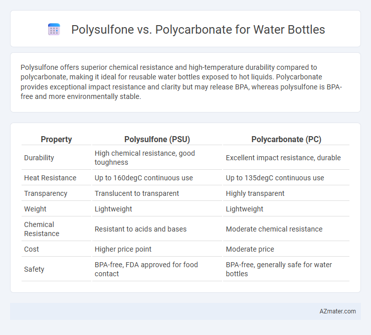 Polysulfone vs. Polycarbonate for Water Bottles - What is The Difference?