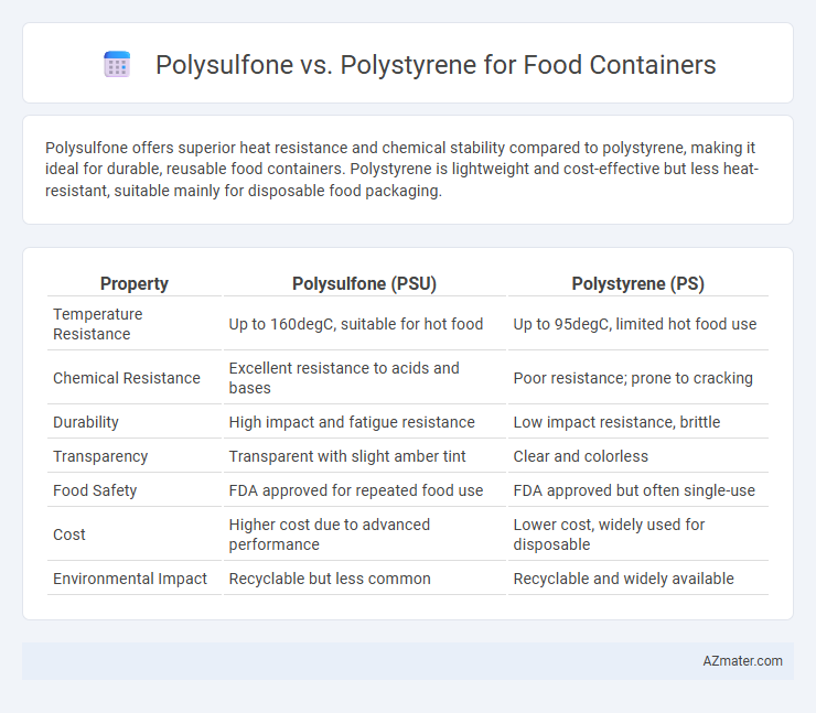 Polysulfone vs. Polystyrene for Food Containers - What is The Difference?