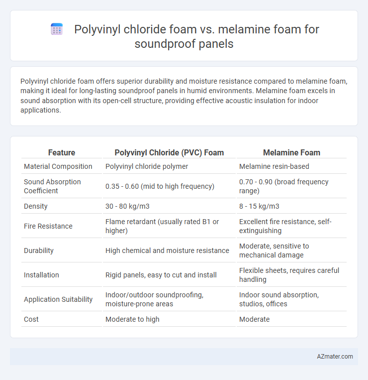 Polyvinyl chloride foam vs. melamine foam for soundproof panels - What is The Difference?
