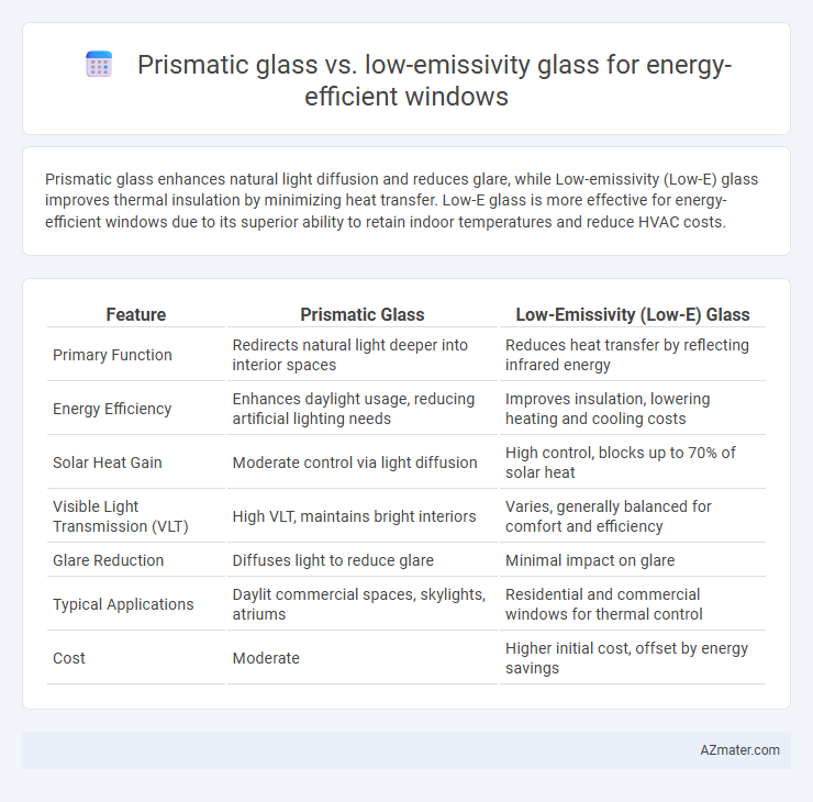 Prismatic glass vs. low-emissivity glass for energy-efficient windows - What is The Difference?