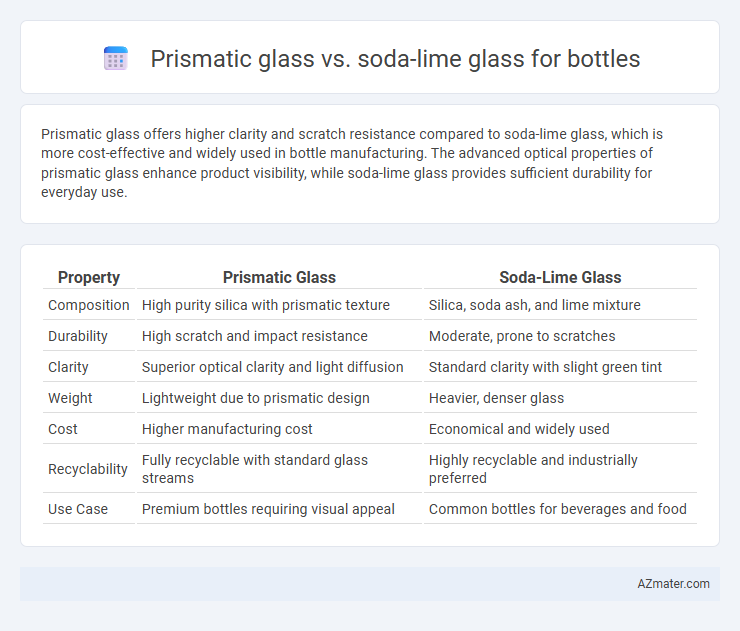 Prismatic glass vs. soda-lime glass for bottles - What is The Difference?