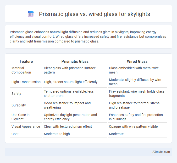 Prismatic glass vs. wired glass for skylights - What is The Difference?