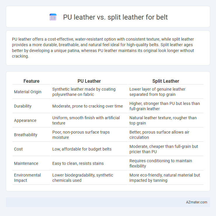 PU leather vs. split leather for belt - What is The Difference?