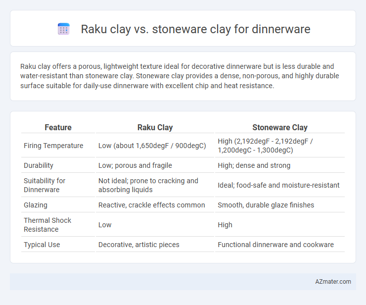 Raku clay vs. stoneware clay for dinnerware - What is The Difference?