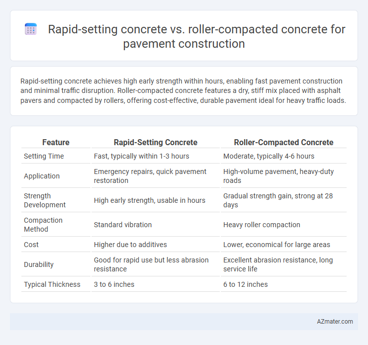 Rapid-setting concrete vs. roller-compacted concrete for pavement construction - What is The Difference?