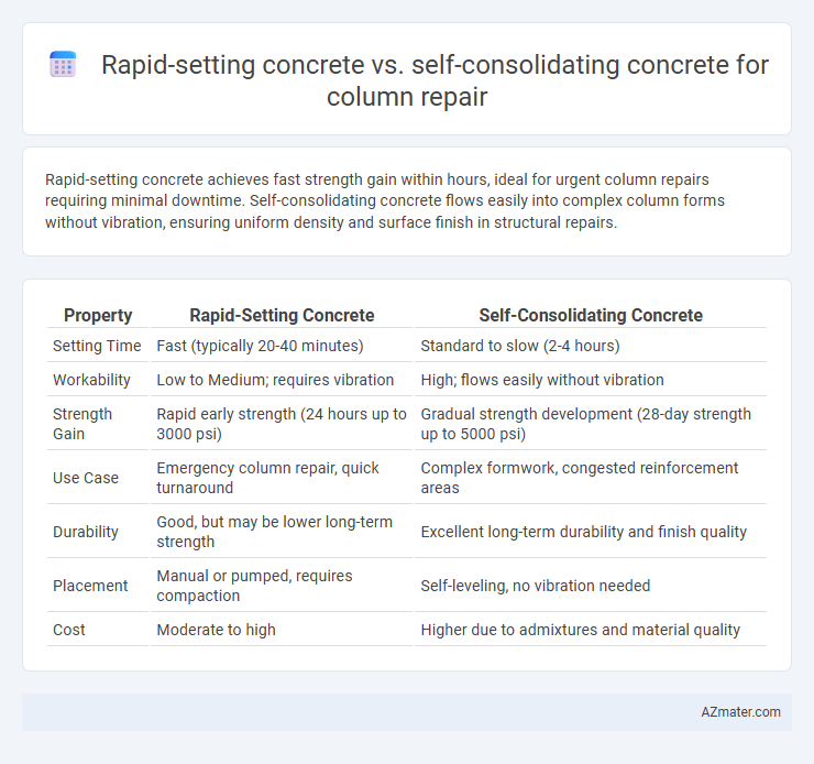 Rapid-setting concrete vs. self-consolidating concrete for column repair - What is The Difference?