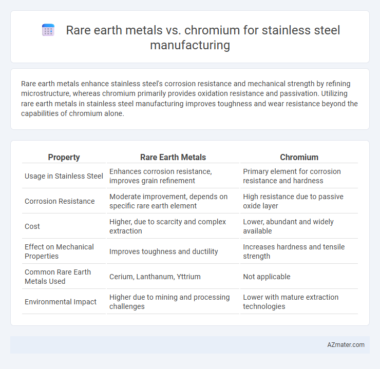 Rare earth metals vs. chromium for stainless steel manufacturing - What is The Difference?