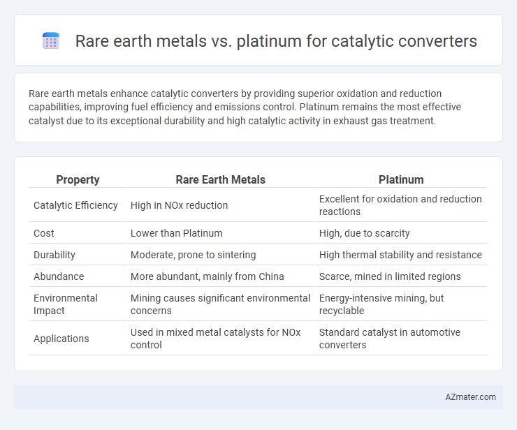 Rare earth metals vs. platinum for catalytic converters - What is The Difference?