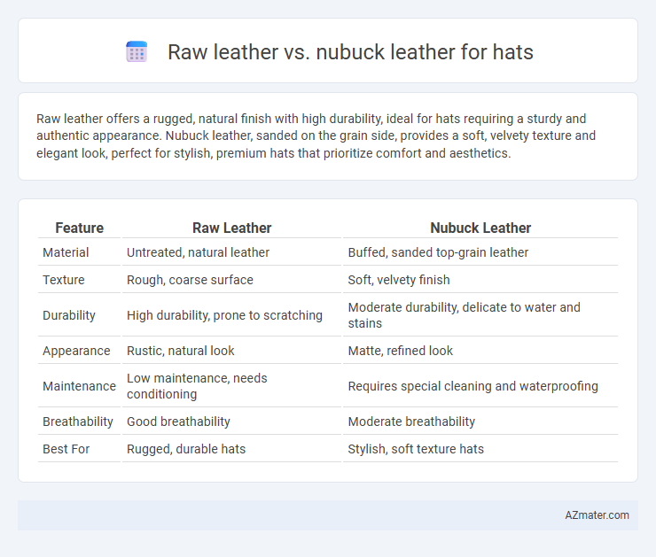 Raw leather vs. nubuck leather for hats - What is The Difference?