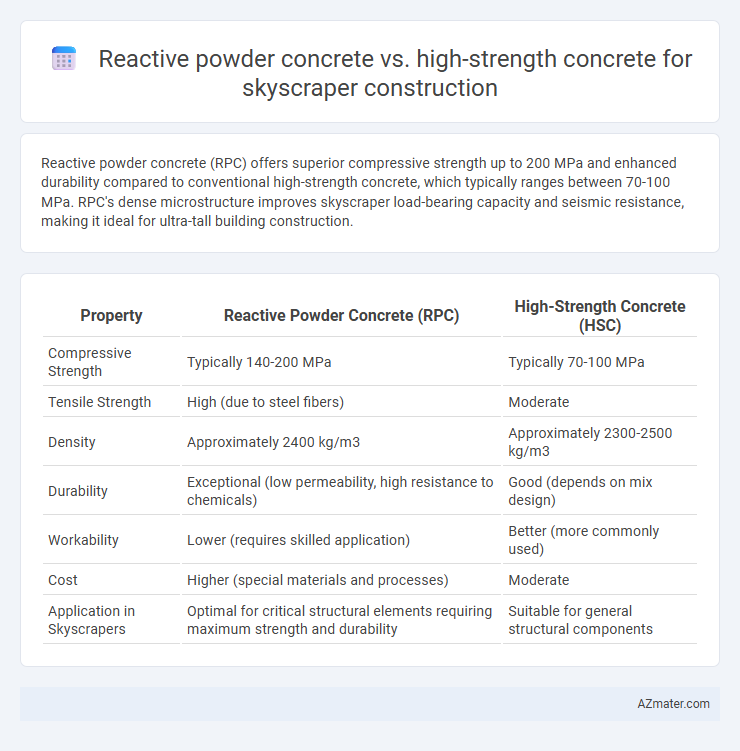 Reactive powder concrete vs. high-strength concrete for skyscraper construction - What is The Difference?