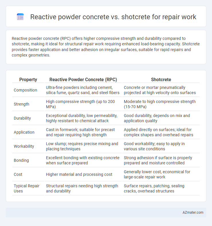 Reactive powder concrete vs. shotcrete for repair work - What is The Difference?