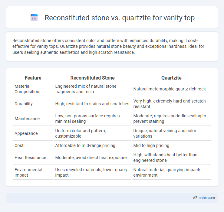 Reconstituted stone vs. quartzite for vanity top - What is The Difference?