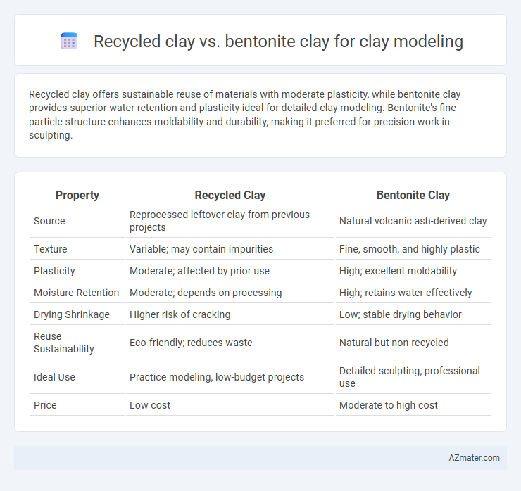 Recycled clay vs. bentonite clay for clay modeling - What is The Difference?