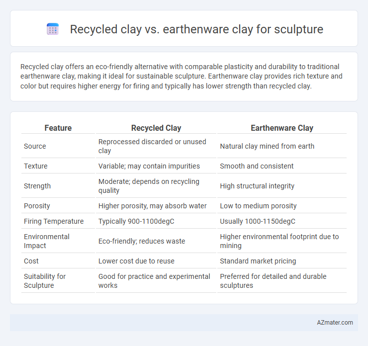 Recycled clay vs. earthenware clay for sculpture - What is The Difference?