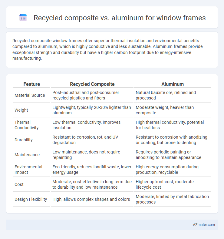 Recycled composite vs. aluminum for window frames - What is The Difference?